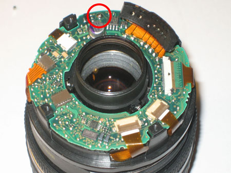 Black plastic housing removed